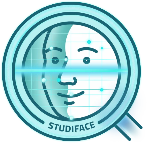 شعار برنامج StudiFace لاستوديوهات التصوير